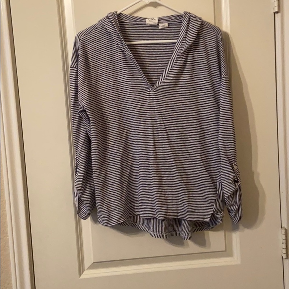 Blue stripped blouse